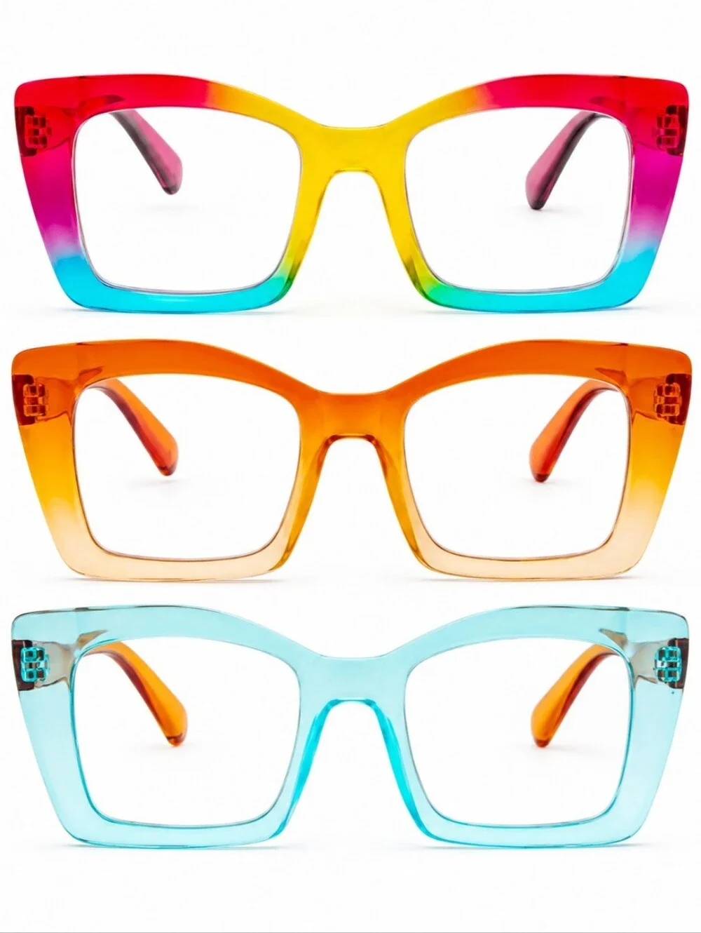 Women's +2.50 Oversized Blue Light Reading Glasses – NWT Eyewear